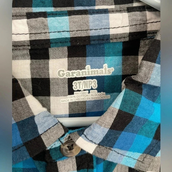 3 kids Button Down Shirts. Size 4T and 5T. Granimals NWT, Cat and Jack, and CD - Picture 5 of 12